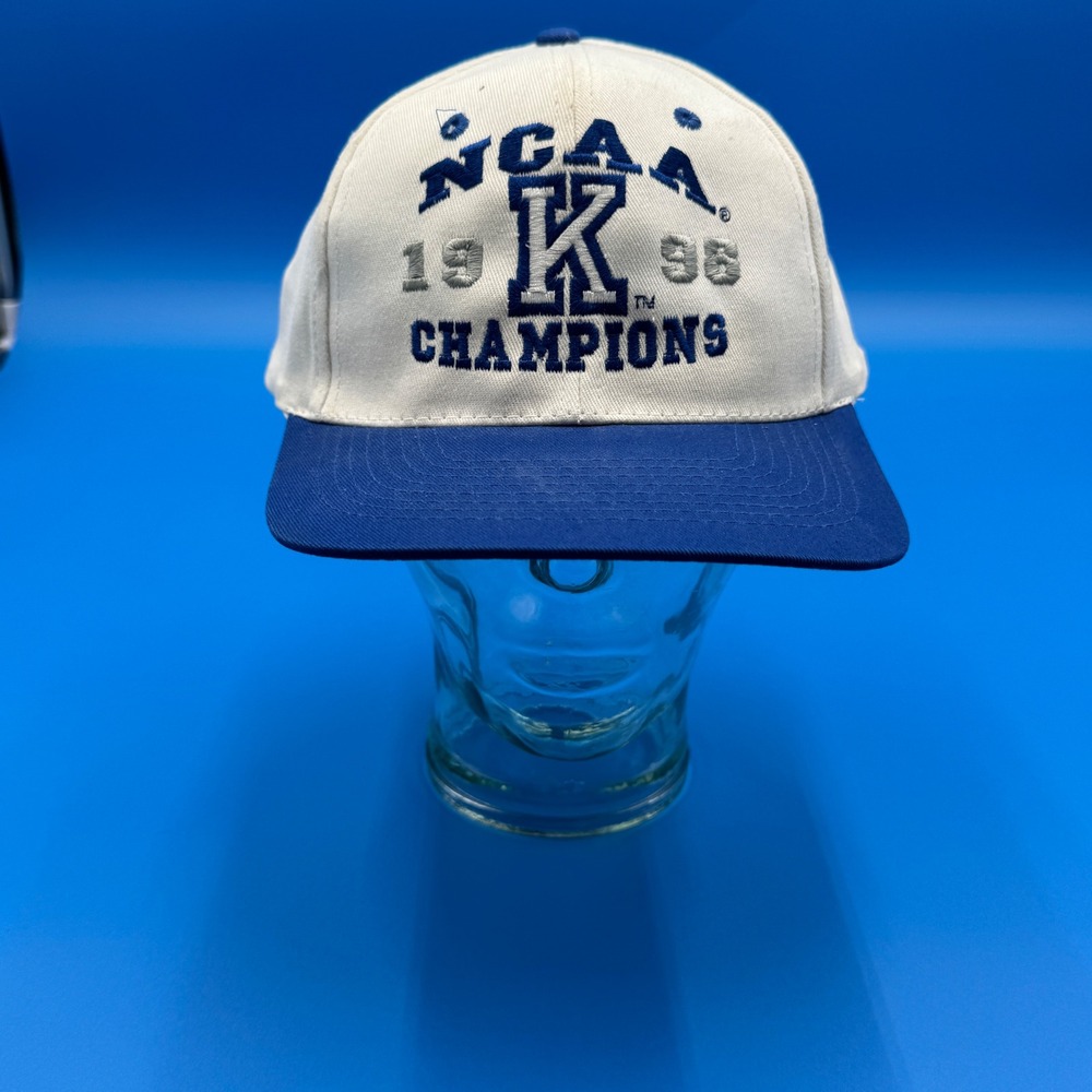 Kentucky Wildcats NCAA‎ 1998 Champions Baseball Cap White Blue Twins Enterprise
